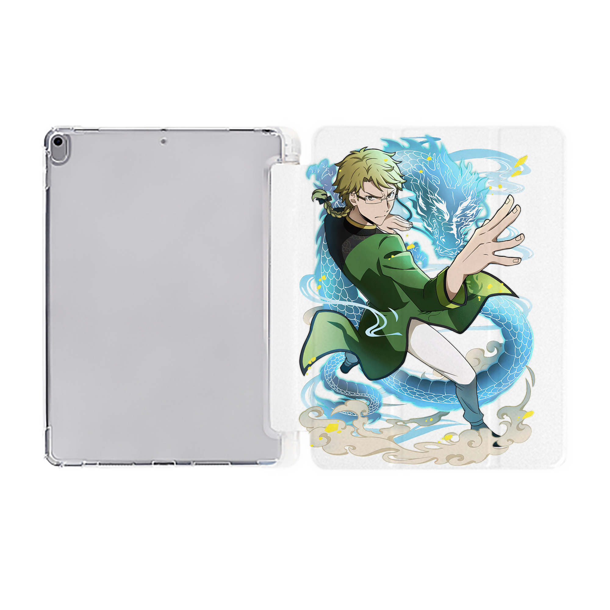 （画像用） 文豪ストレイドッグス Bungo Stray Dogs IPad ケース ペン収納付き 三つ折りスタンド PUレザー×シリコン 対応機種9.5/10.5/10.9インチ
